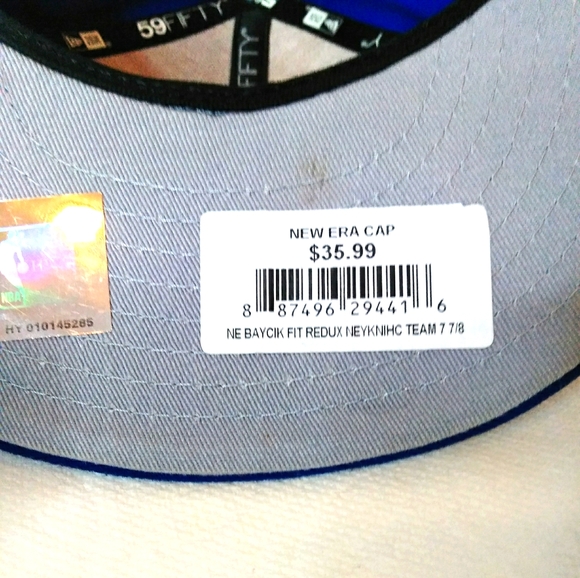 DEADSTOCK NEW YORK KNICKS FITTED 7 7/8 HAT - Picture 2 of 5